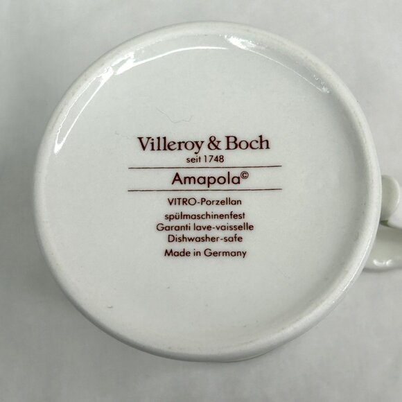 Villeroy & Boch Amapola Vitro-Porzellan Creamer Pitcher Floral Design 3.5" - Picture 7 of 7